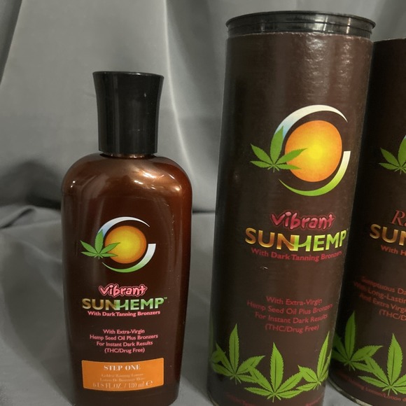 NIB RARE California Tan Step‎ 1 And 2 Sun Hemp-vibrant And Radiant. Vintage - Picture 3 of 7